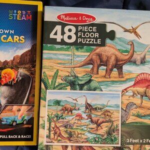 New Dinosaur Floor Puzzle and Craft Activity Kit